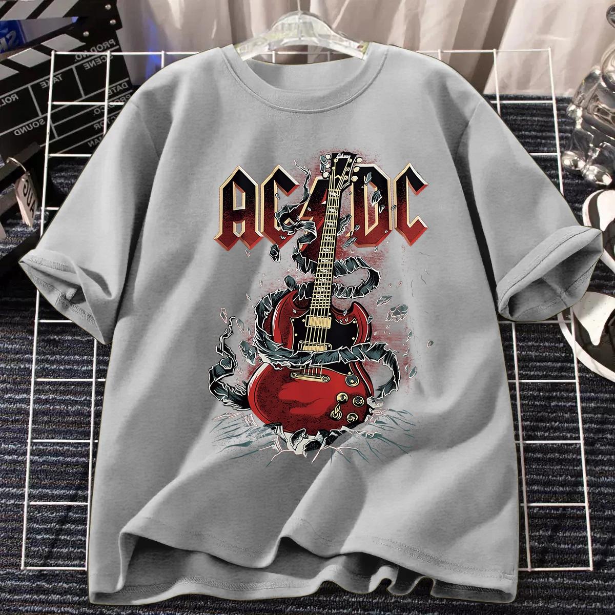 

Футболка группы AC/DC для мужчин и женщин, ретро-топы, хип-хоп уличная одежда, харадзюку, с коротким рукавом, брендовая футболка, мужская одежда L