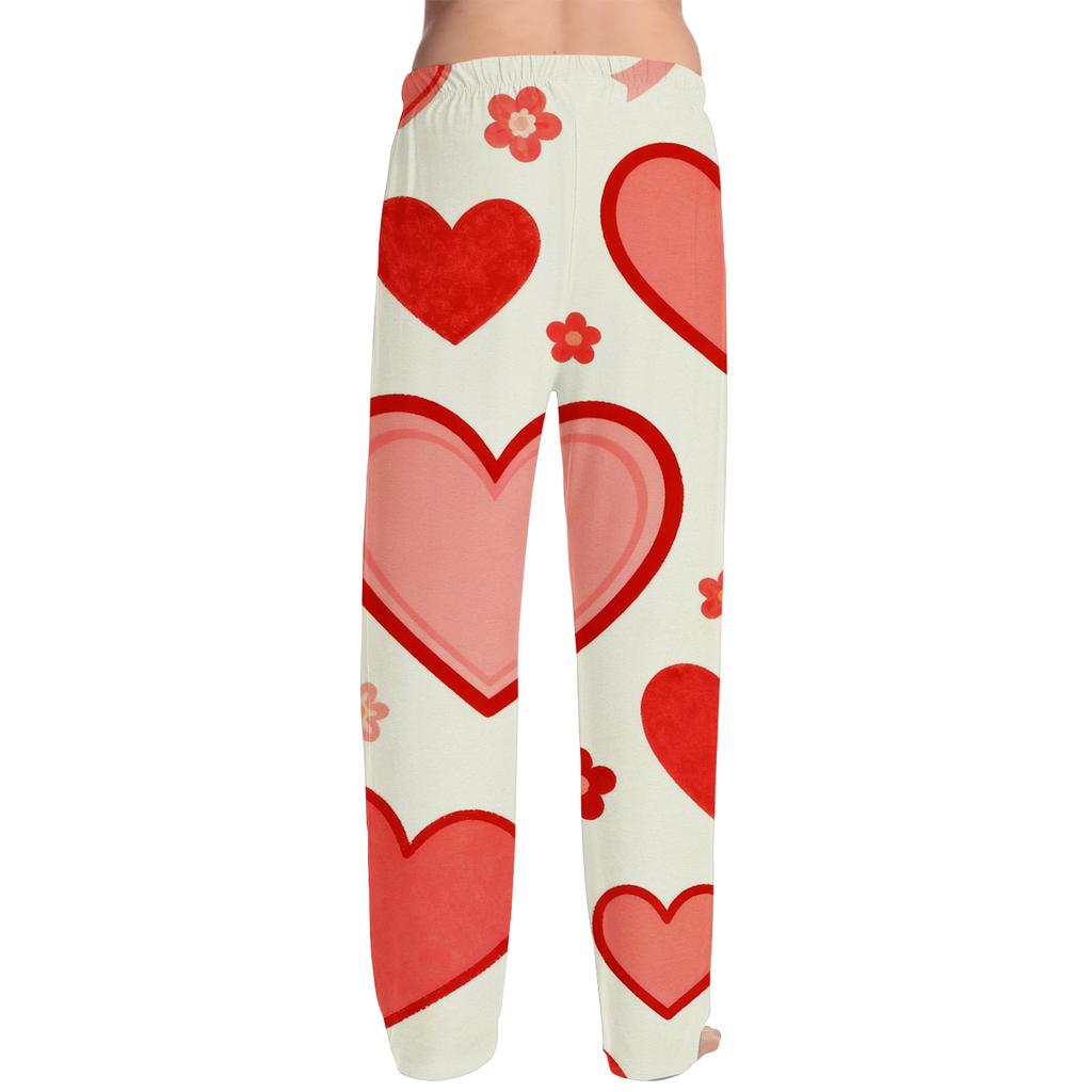 Herren Valentinstag Mode Bedruckte Lässige Hose mit geradem Bein