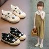 Princess Girls Polka Dot Canvas Shoes Casual Cotton Mary Jane Fashion Shoes Designer Espadrilles Baby Tennis Lightweight Sneaker