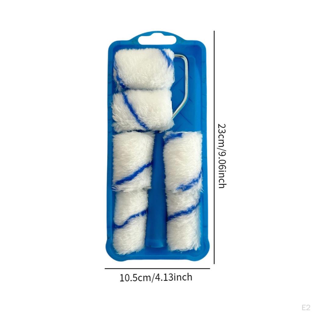 Paint Roller with Frame Tray,Roller Cover Decoration 2inch Naps Small Rollers for