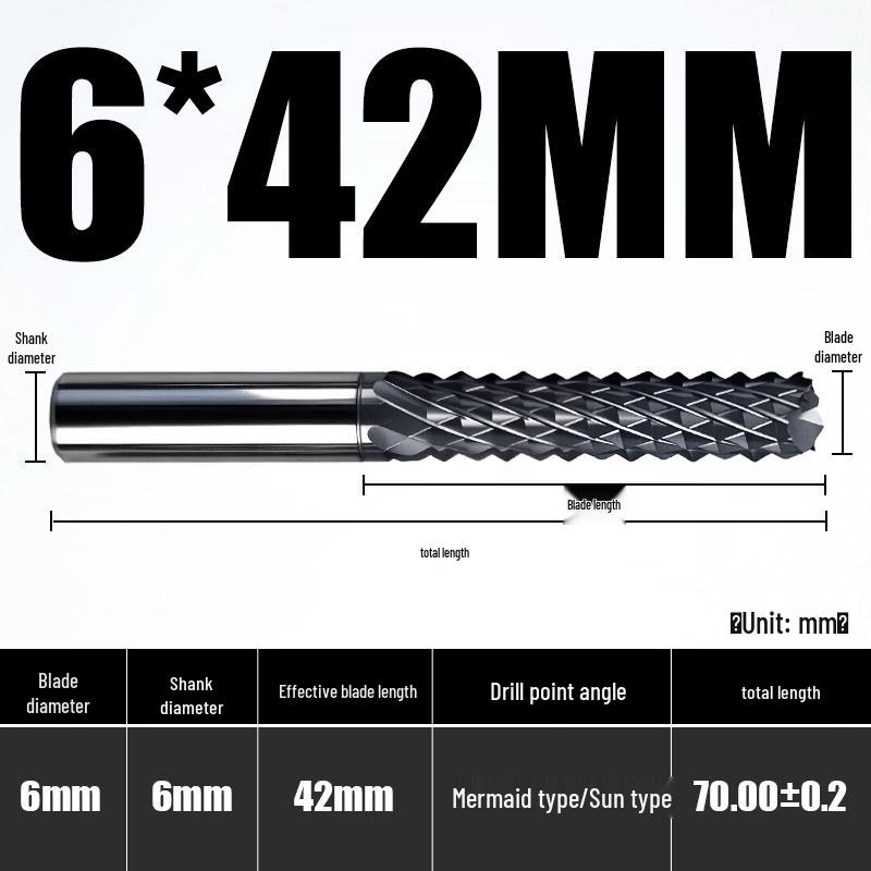 

Aokewen Tungsten Steel Corn End Mill for Composite Materials