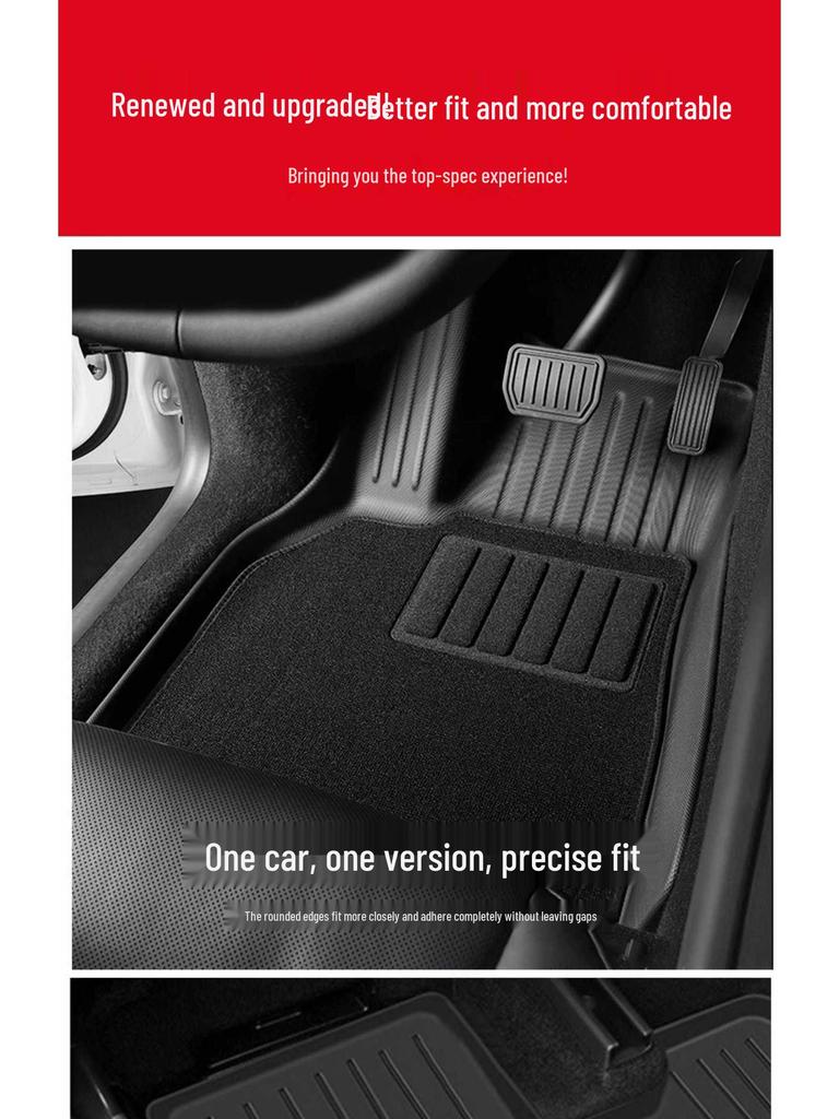Tesla Model 3/Y Floor & Trunk Mats - TPE Car Accessories