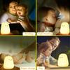 Night Light Cute Penguin Silicone Touch Lamp for Soft Multicolor Glow Bedroom Lamp Led Usb Charging Eye Protection Child Light