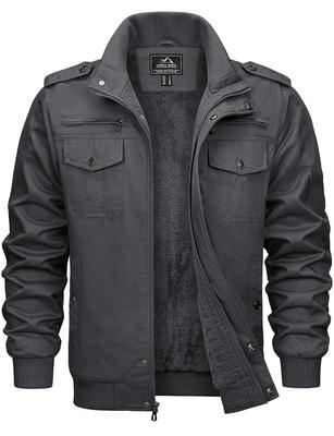 Veste Militaire Vêtements Armée Motards Coton Pull Hiver Tactique Doublure Boa Veste Chaude Gris Gris M [KEFITEVD] Homme