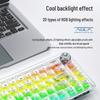 AULA Wolf Spider F68 Transparent Bluetooth Wireless Mechanical Keyboard, Three-Mode, Hot-Swappable Ice Soul Switches