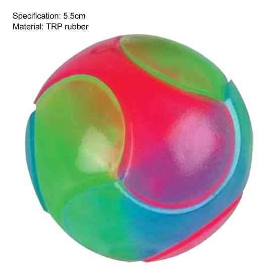 Glowing Ball Elastic Happy Exercise Rubber Flashing Elastic Ball Pet Supply for Home