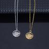 2026 Fashion Wheat Ear Stainless Steel Pendant Necklace for Women - Simple Clavicle Chain