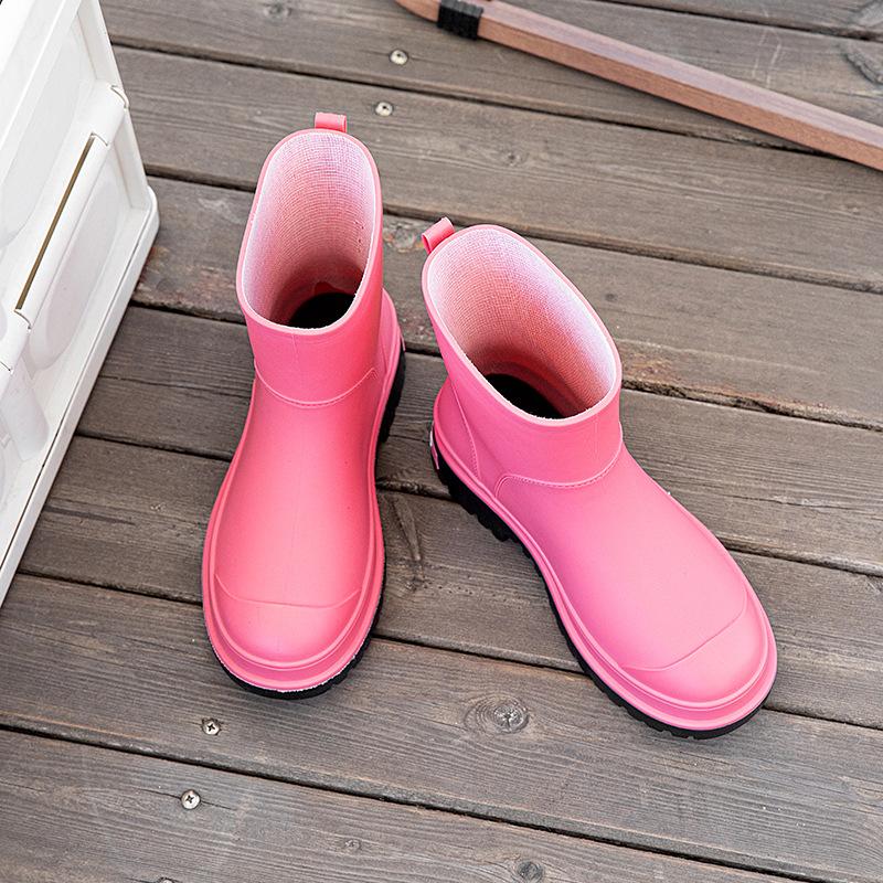 Student waterproof rain shoes adult outdoor wear-resistant non-slip comfortable water shoes camping wading rubber shoes