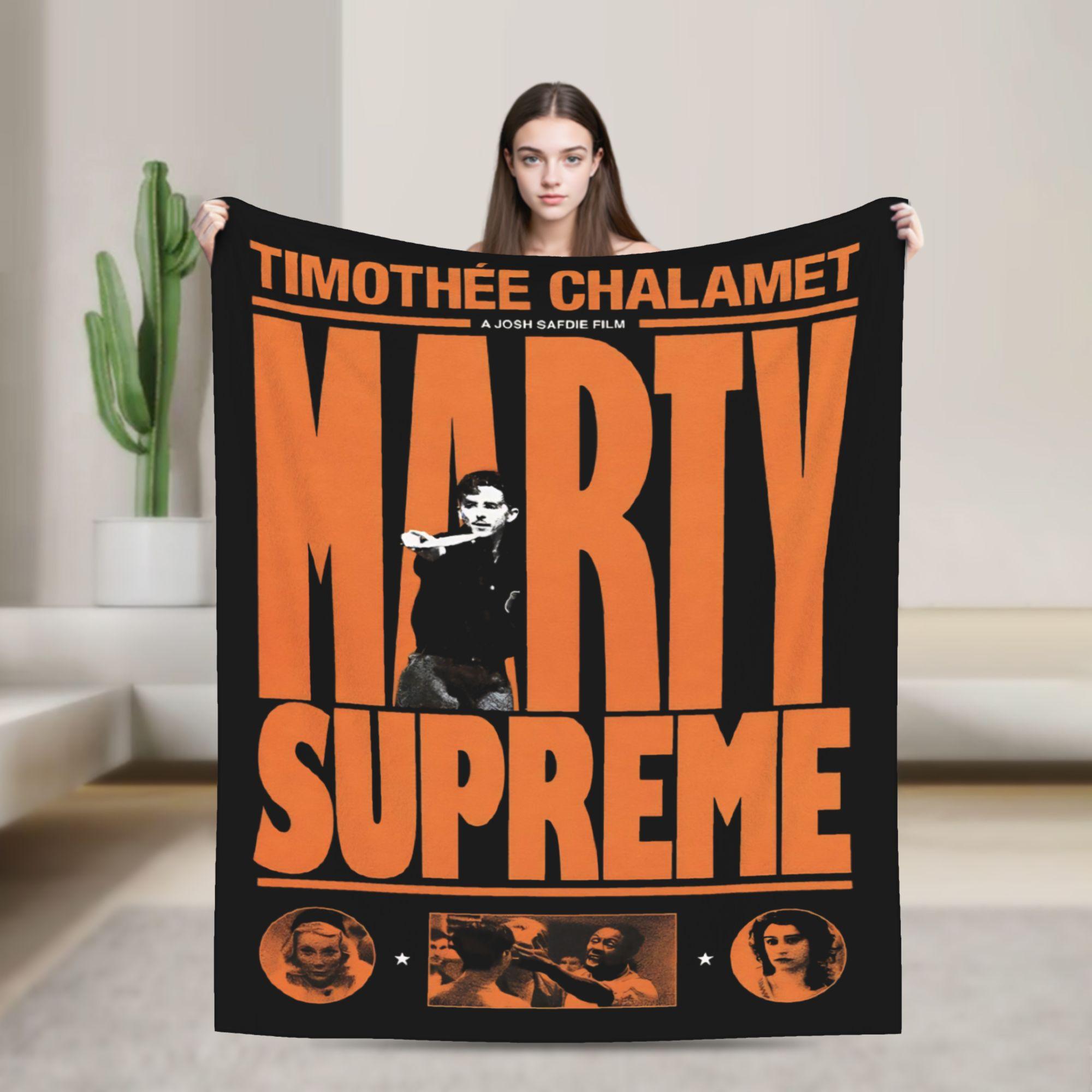Marty Supreme Timothee Chalamet Blankets Fleece Spring Autumn Multifunction Warm Throw Blanket for Home Travel Bedspreads 100x150cm