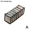 7 Grids Underwear Drawer Organizer Storage Box Pants Jeans Storage Box Drawers Socks Separation Organizer Pants Foldable Storage