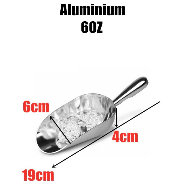 Лопатка для льда 10 унций Кухонная лопатка для еды, конфет Полированная нержавеющая сталь Лопатка для льда Пищевая мука Для бара Коммерческие кухонные принадлежности Барная посуда