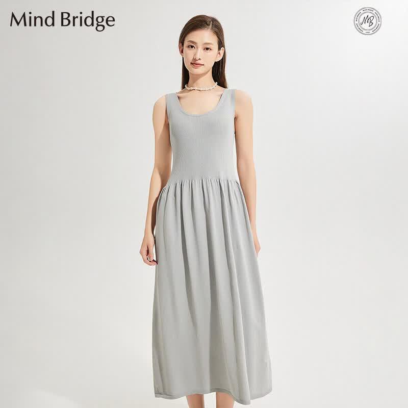 Mind Bridge Elegant Sleeveless Midi Dress M 165/88A