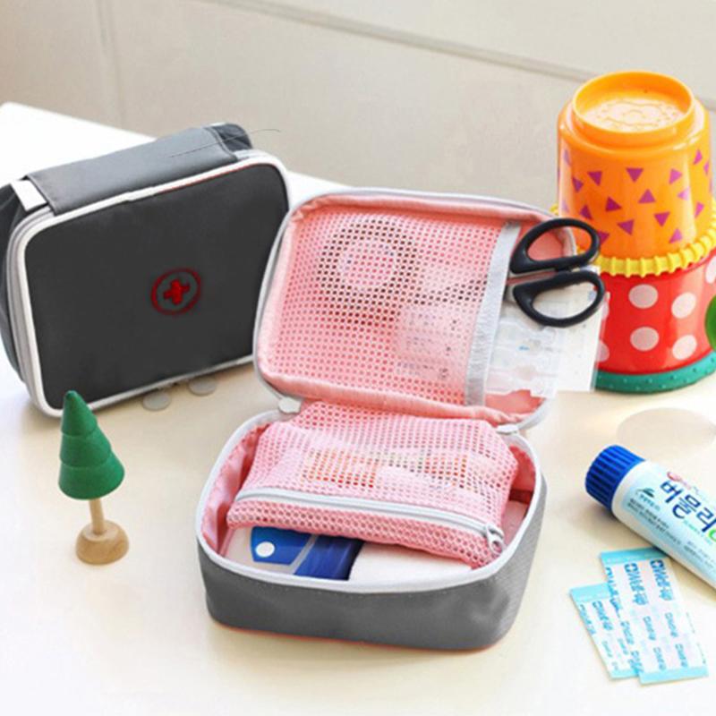 1Pc-Portable Emergency Medical Bag First Aid Storage Box For Household Outdoor Travel Camping Equipment Medicine Survival Kit