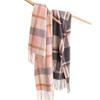 Lamb Wool Autumn and Winter Same Style Plaid Scarf for Men and Women Classic Wool Thickened Warm Scarf