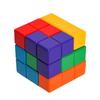 Juguetes Rompecabezas 3D Cubo de Madera Rompecabezas IQ Entrenamiento Lógico Rompecabezas Rompecabezas Montessori Aprendizaje Educativo