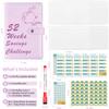 Cross-border 52-Week Savings Challenge Gift Notebook-Save Money Cash Savings Book with Loose-leaf Binding