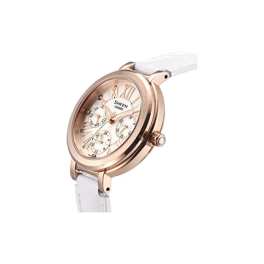 CASIO Women's SHEEN White Watch SHE-3034GL-7A SHE-3034GL-7A