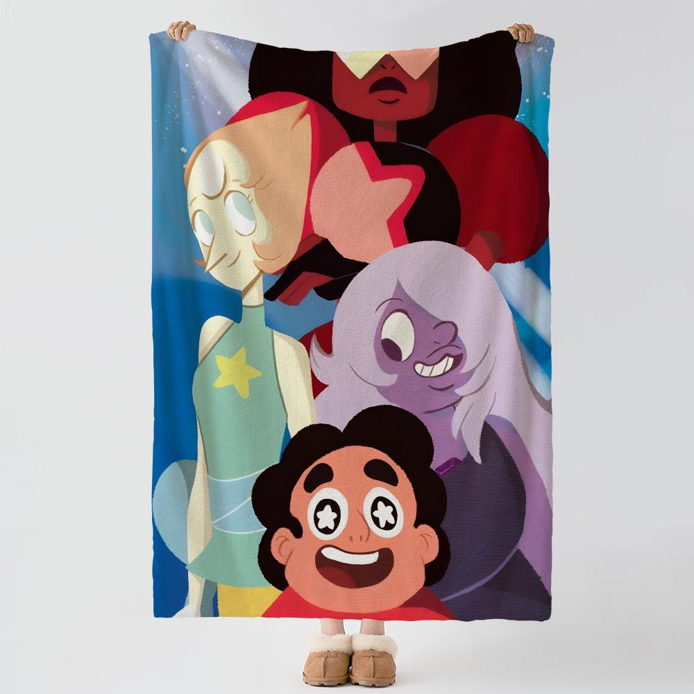 Cartoon S-Steven Universe-e Wurf Dicke Komfort Flanell Steppdecke, Mehrzweckgebrauch Innen Außen Tägliches Nickerchen