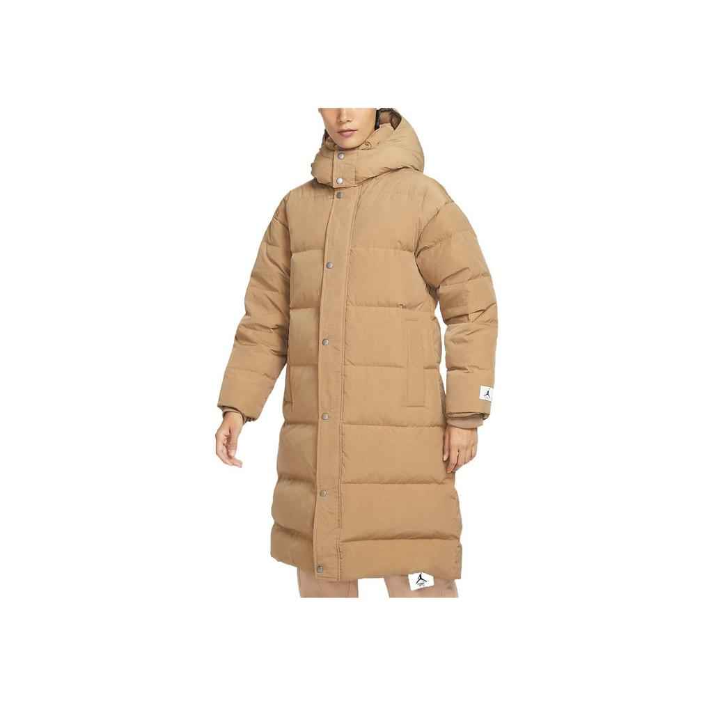 Jordan Logo Zip Long Sleeve Cotton Jacket Women jackets Dark-Mahogany-Brown DQ9752-258