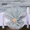 No Loose Edges Napkins Rustic Cloth Napkin, Solid Color Cotton 18 x Inch Washable Soft Durable Dinner Napkin for Home Wedding Bridal Shower Baby Table