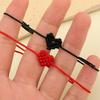 1-20pcs Love Red Rope Bracelet Handmade Weaving Hand Ropes Foot Ropes Heart Shaped Couple Style Transfer Jewelry Gift