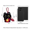 Cute Black Cat Keychain Pendant Backpack Hanging Plush Doll Kitty Cell Phone Charm Bag Keychain Halloween Pendant Keyring Decor