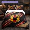 Japan Football Pattern 3 Pieces Bedding Set Soft Microfiber Duvet Cover with Pillow Cases for Bedroom