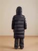 2025 Black Gold Children's Thick Goose Down Mid-Length Winter Coat - Trendy Parent-Child Wear