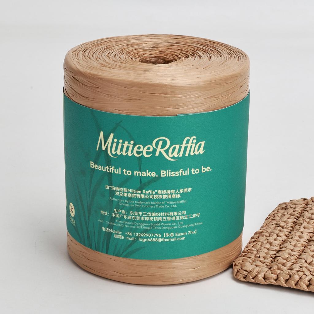 MT001-MT087 Natural Raffia Yarn For Wrapping Knit Wire Natural Color Matte Texture Raffia Paper Ribbons For Hat DIY Decoration