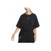 Nike Sportswear City Utility Solid Logo Loose Short Sleeve T-Shirt Women Tops Black DV8039-010