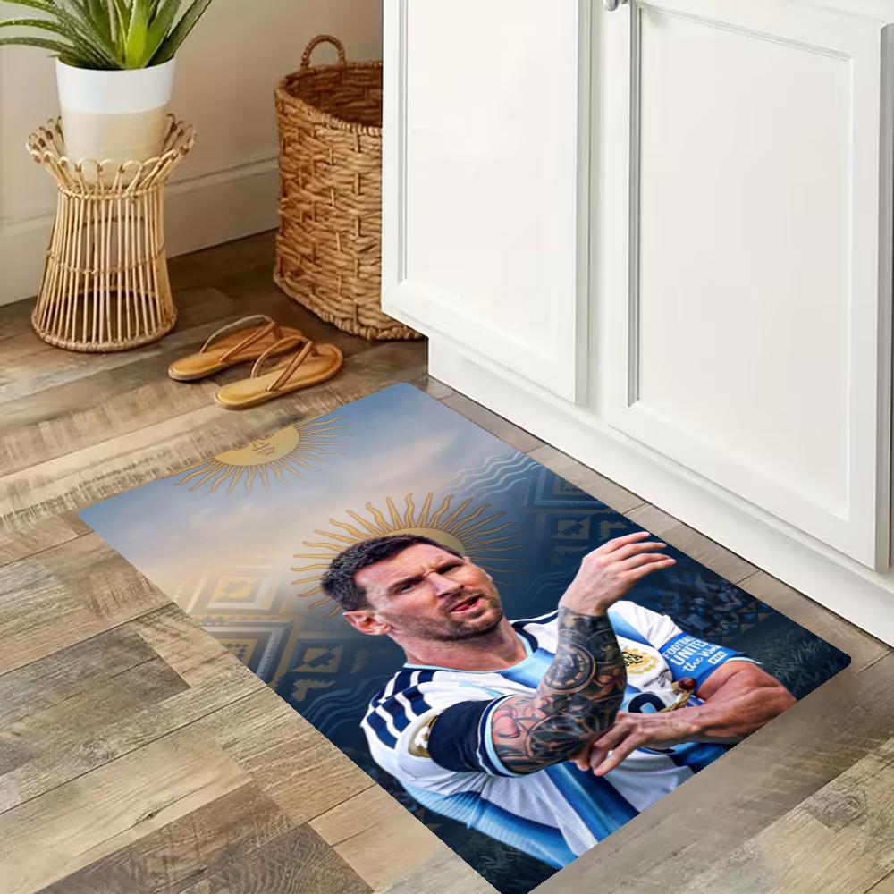 Messi Kitchen Mats Durable Bathroom Pads Comfortable Rugs Carpets For Kitchen Home Office Sink Laundry Room Bathroom Decor