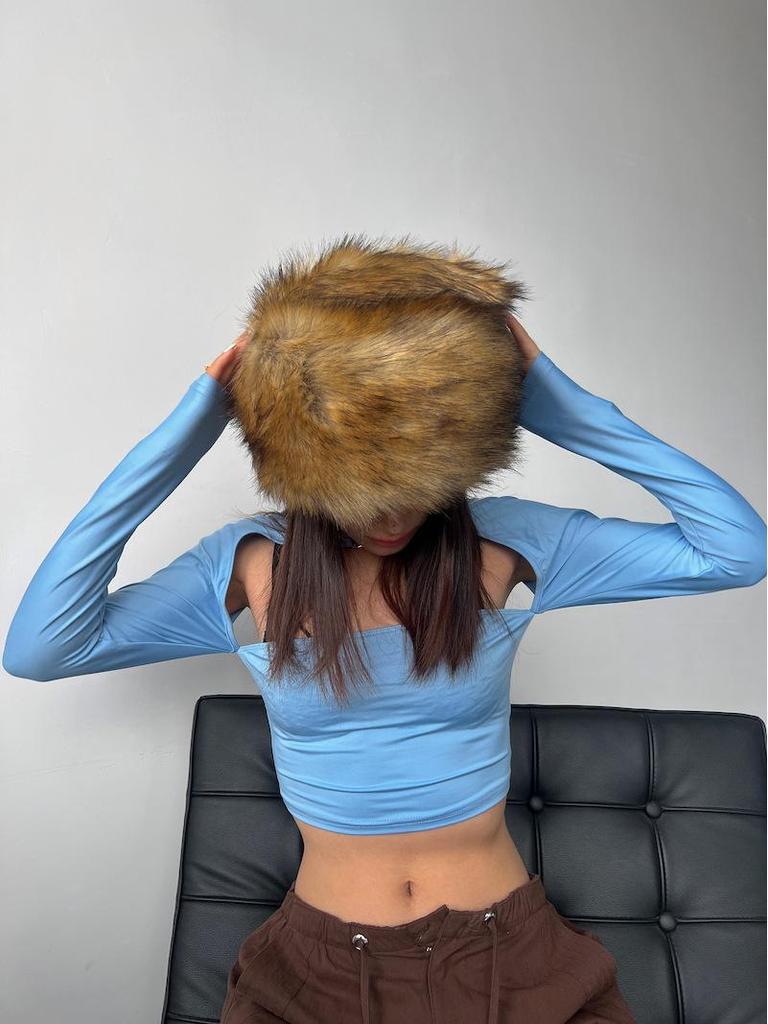 Women's Russian-Style Faux Fur Hat with Warm Ear Protection for Autumn/Winter