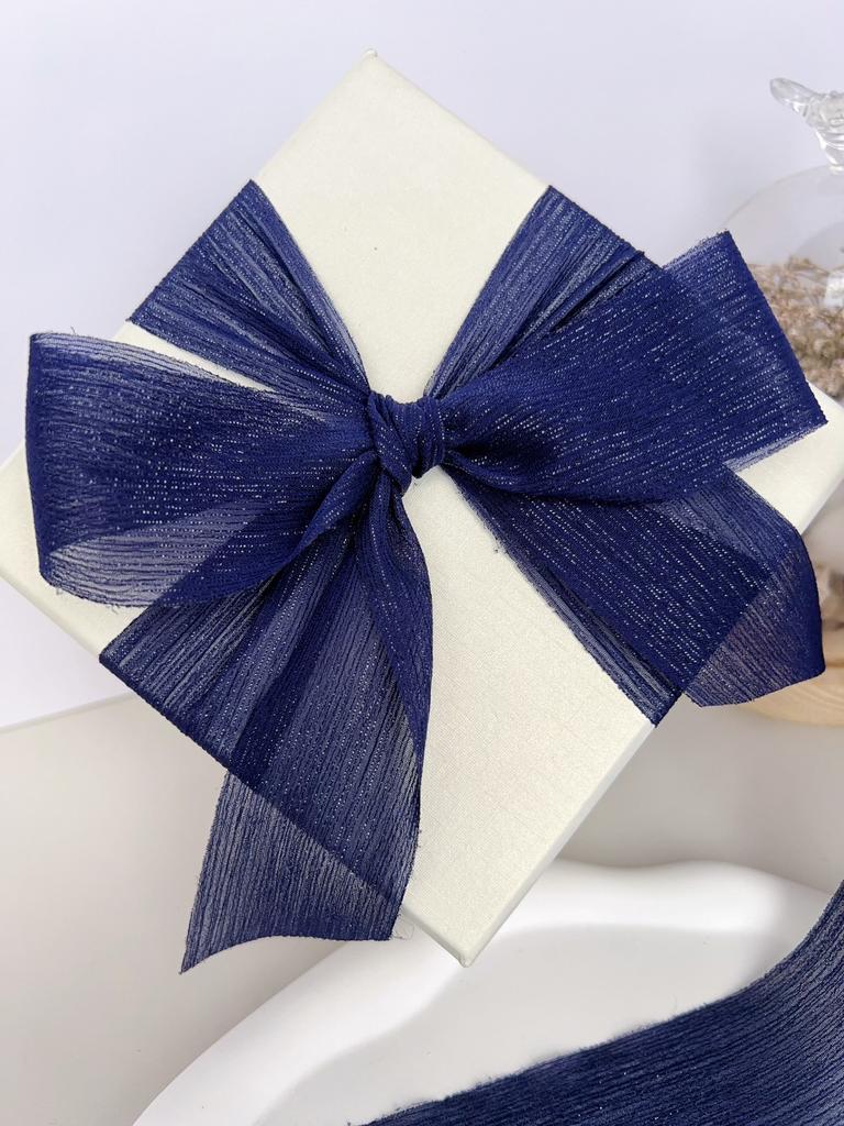 1 st 9m/rol Chiffon Zijden Lint Organza Satijn voor DIY Craft Cadeauverpakking Decoratie Bruidsboeketten Krans Naaibenodigdheden