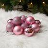 72pcs Plastic Christmas Balls 3 Cm 1.2 In Christmas Hanging Ball Gold Red Pink Decorative Balls Christmas Tree Balls