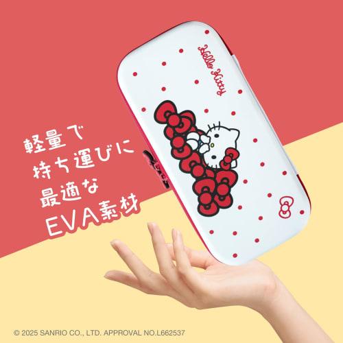 Allone EVA Color Case for Games, Sanrio Characters 2, Hello Kitty, 14.5 x 4 x 30 cm, Compatible with Switch 2, Easy to Carry, Protects from Scratches