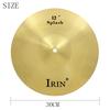 IRIN Brass Cymbal 8''10''12'' Inch Gold Gong Jazz Drum Durable Brass Splash Crash Kide Hi-Hat Cymbals Percussion Accessory