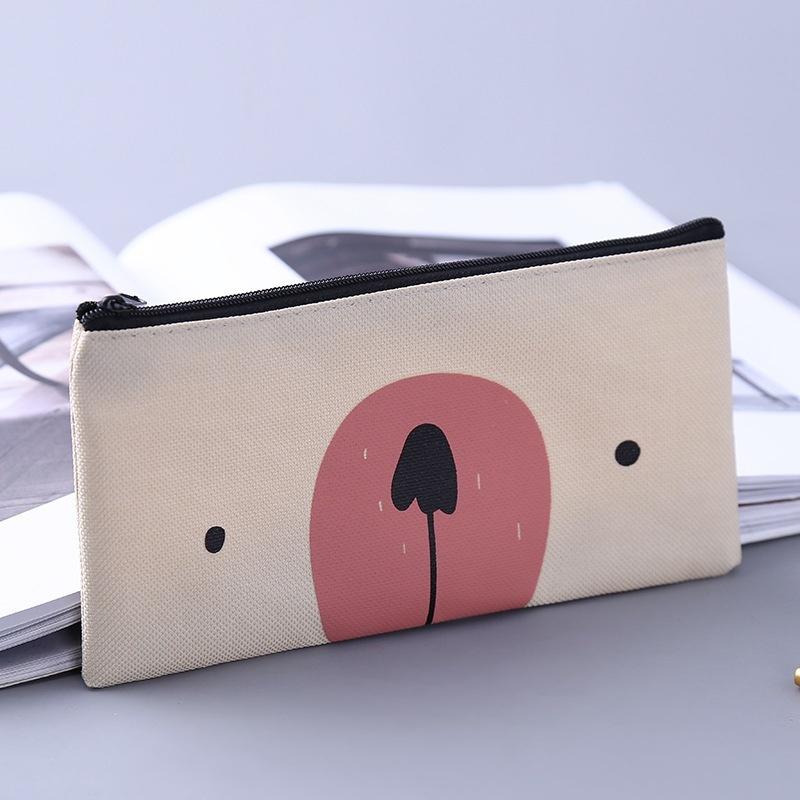 Canvas Pencil Case School Supplies Stationery School Cute Pencil Box Pen Bags Cute Pencil Case Pencil Bag