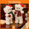 Plush Bear Toy With Scarf And Hat Decor For Kids Christmas Gift And Birthday Present