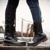 Exklusiv für große Martin-Stiefel, hochgeschnittene britische Retro-Martin-Schuhe, Langstiefel, Samt-Militärstiefel.