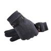 Warm Gloves Men's Suede Gloves Outdoor Riding Driving Sports Fleece Thickened Touch Screen Autumn and Winter Gloves