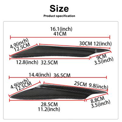 4pcs/set Car Bumper Protector Strip Guard Corner Protection Strips Scratch Protector Crash Blade Anti-collision Auto