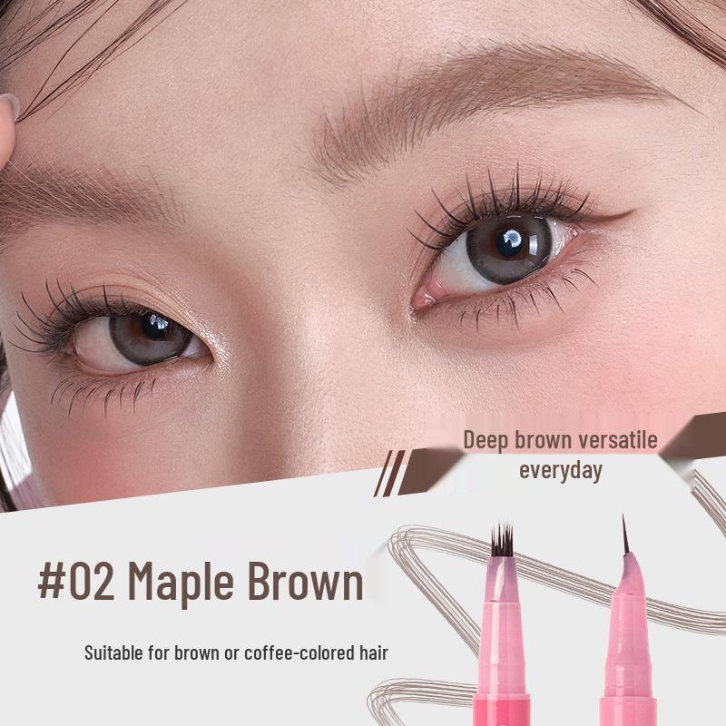 Gracebabi Dual-Ended Long-Lasting Eyebrow Pencil for Natural, Bold Brows - Beginner Friendly and Fade-Resistant.