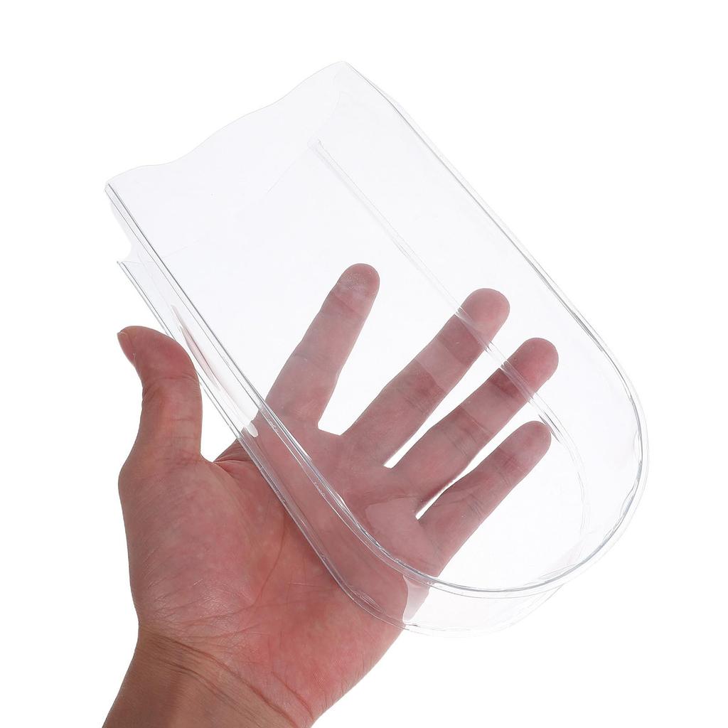 FRCOLOR Transparent PVC Waterproof Covers for Stuffed Animals (5-Pack) - Dustproof Protective Sleeves - Small Rain Covers for Travel and Outdoor