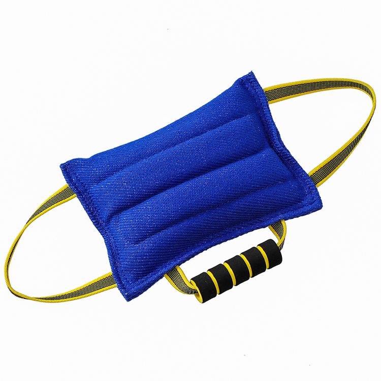 Durable Dog Bite Pillow for Agility Training with 3 Comfortable Handles Tear-Resistant Cloth 26x19cm (Blue,L&Agility Equipment) синий