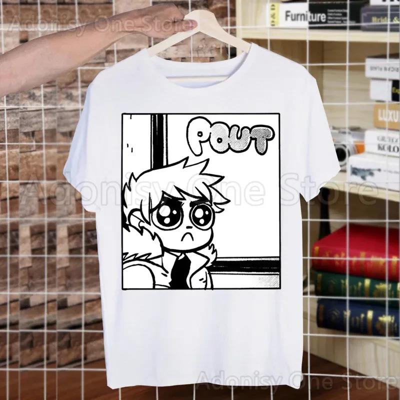 Scott Pilgrim Men's Casual Printing Men's T-shirt High-fashioned Short-sleeved T-shirt Men Shirt T Shirt