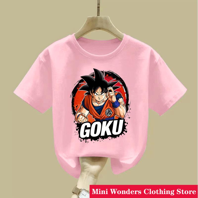 New Dragon Ball Z T Shirt Children New Kawaii 2025 Funny Summer Cartoon T-shirt for Boys Girls Kid Clothing Unisex Short Sleeves