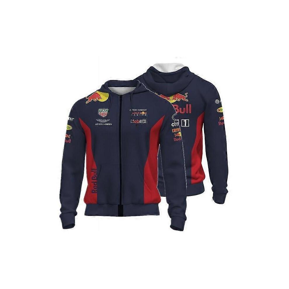F1 למבוגרים וילדים Red Bull Racing Aston Martin Team אחיד גברים קפוצ'ון עם רוכסן סווטשירט רוכסן