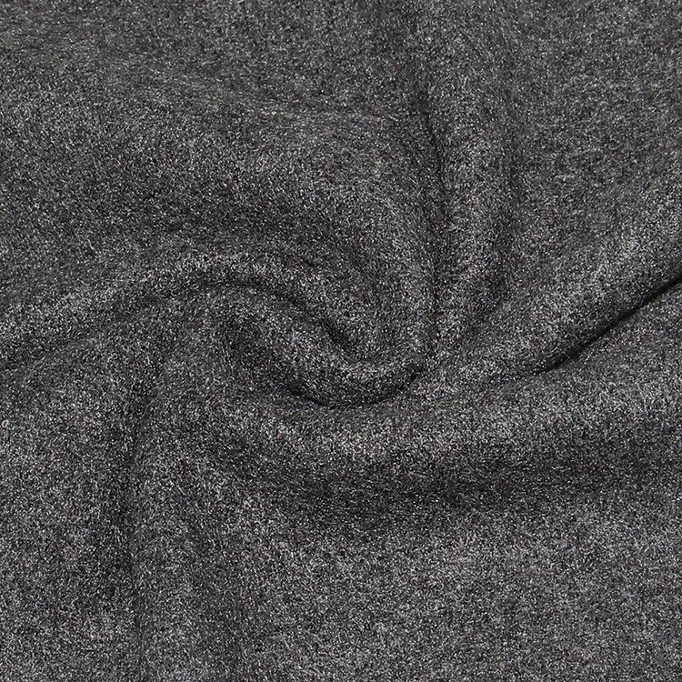 Męski szalik zimowy w czystą szarość w kratę, mieszanka wełny - gruby i ciepły