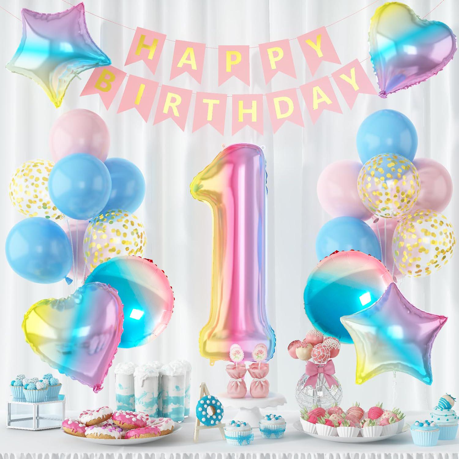 

New 40 Inch Gradual Change Digital Flag Set Birthday Balloon Set Scene Arrangement Kindergarten Arrangement Baby Shower gradual change digital set 1