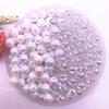 NEW 4-14mm AB Color Round Acrylic Beads Loose Spacer Beads For Jewelry Making DIY Bracelet Accessories